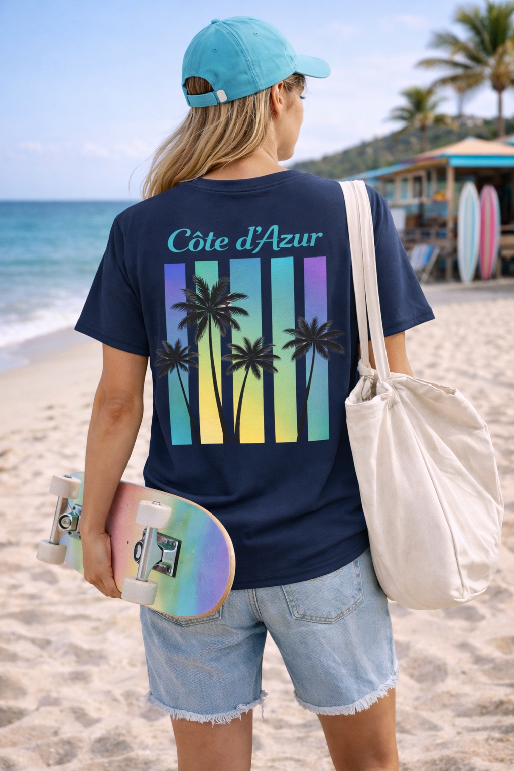 T-shirt Silea Côte d’Azur bleu