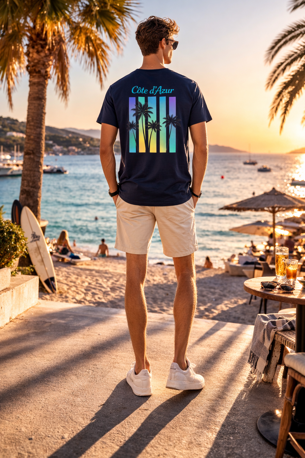 T-shirt Silea Côte d’Azur bleu