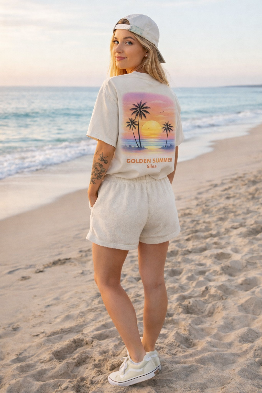 T-shirt Silea Golden Summer