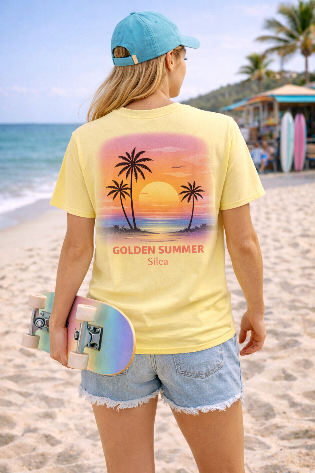 T-shirt Silea Golden Summer