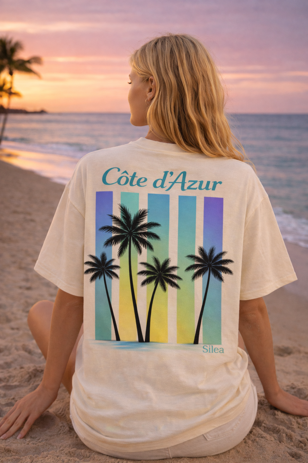 T-shirt Silea Côte d’Azur bleu